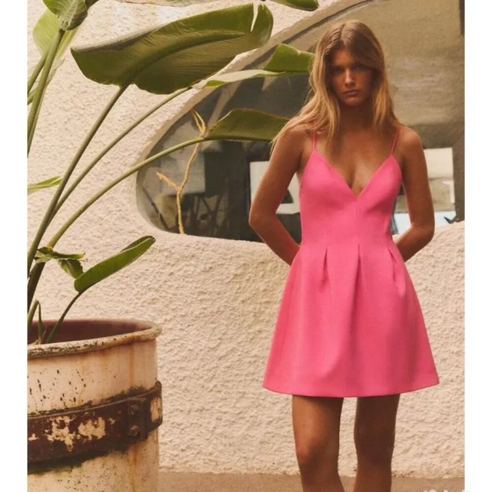 NWT ZARA VOLUMINOUS SHORT DRESS XS